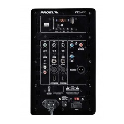 PROEL V12WAVE  COLUNA PORTATIL AMPLIFICADA 12" 600W USB/BT