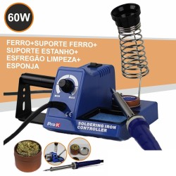 ESTAÇÃO SOLDAR 60W COM ESFREGAO E SUPORTE SOLDA