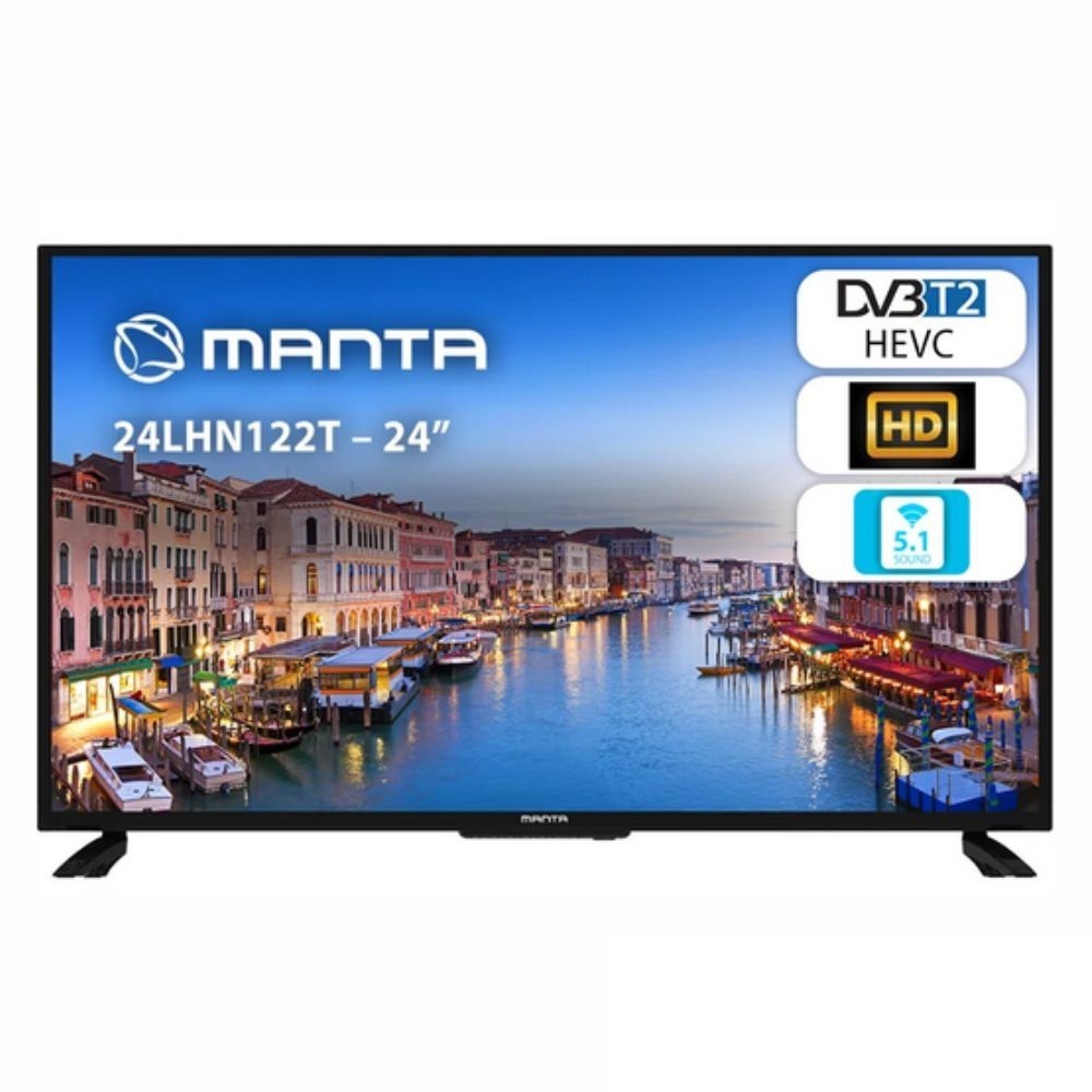 TV LED 24" HD HDMI USB 230V / 12V MANTA