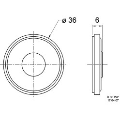 ALTIFALANTE MINIATURA 1W 50 Ohm 36MM IP65