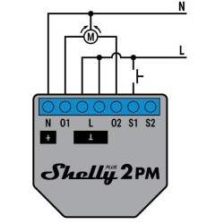 RELÉ INTELIGENTE WIFI SHELLY PLUS 2PM