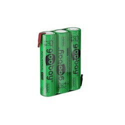 PACK 3 BATERIAS NI-MH AAA 3.6V 800ma COM PATILHAS
