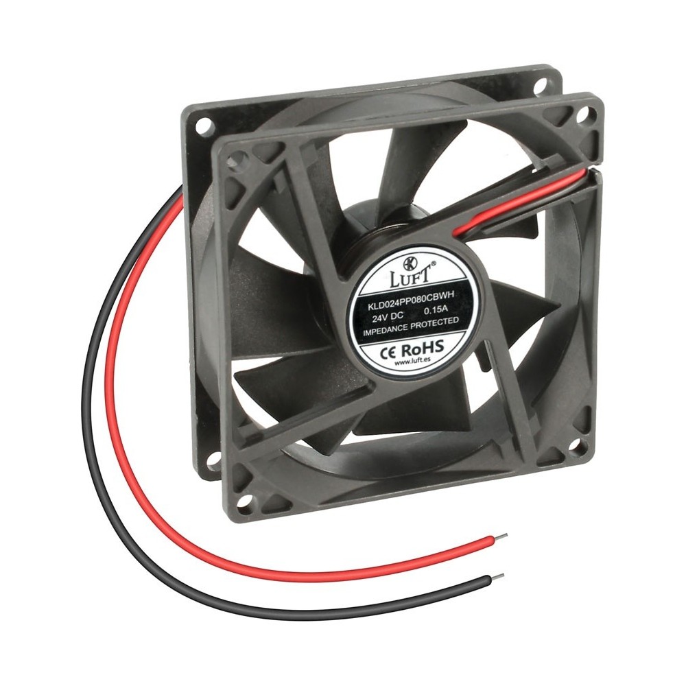 VENTILADOR 24VDC 80x80x25mm 3300RPM