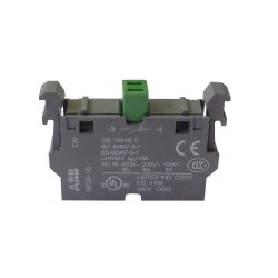 BLOCO CONTACTOS NA 6A/240VAC 5A/24VDC 22mm