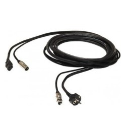 CABO HIBRIDO SCHUKO--C14 +AES/DMX XLR PROEL 10M