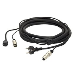 CABO HIBRIDO SCHUKO--C14 +AES/DMX XLR PROEL 5M