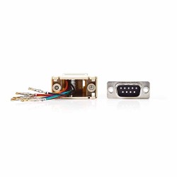 ADAPTADOR SUB-D 9P FEMEA / RJ45 8P FEMEA