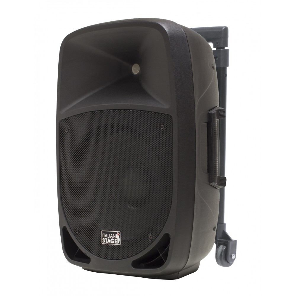ITALIAN STAGE IS FR12AW COLUNA AMPLIFICADA 12" USB BT BATERIA MICRO