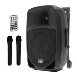 ITALIAN STAGE IS FR12AW COLUNA AMPLIFICADA 12" USB BT BATERIA MICRO