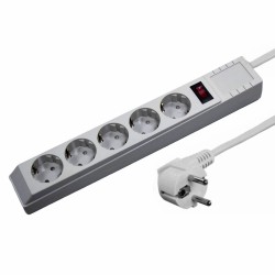 EXTENSAO CORRENTE SCHUKO 5 VIAS +INTERRUPTOR +PROTEÇÃO PICOS 1.8MT