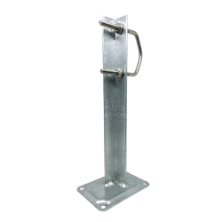 SUPORTE PAREDE 30cm ZINCADO PARA 4 BUCHAS (UNID)