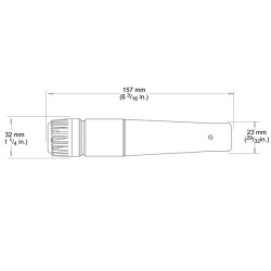 SHURE SM57-LCE MICROFONE DE MÃO INSTRUMENTO SEM CABO