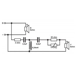 CROSSOVER 2 VIAS HF:3000Hz