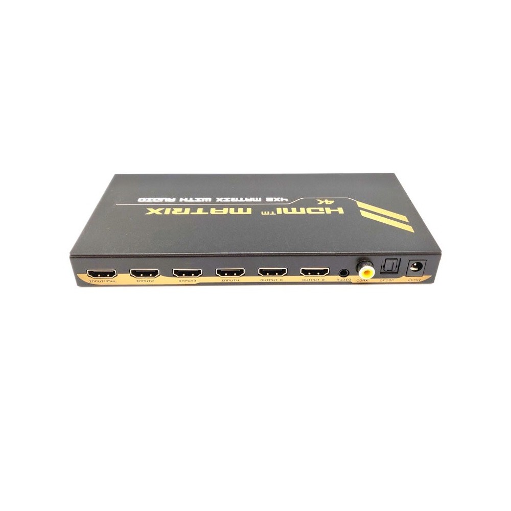 COMUTADOR HDMI 4 x 2 + AUDIO