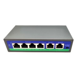 SWITCH 6 PORTAS 10/100Mbps 4X POE 30W MAX