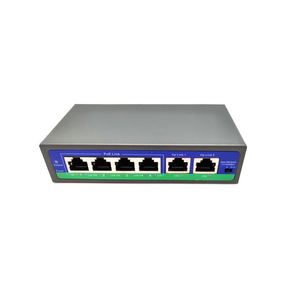 SWITCH 6 PORTAS 10/100Mbps 4X POE 30W MAX
