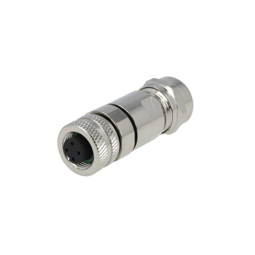 FICHA M12 4 PINOS FEMEA IP65