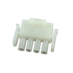 FICHA 4 PINOS FIO 6.35MM MACHO/FEMEA UNIVERSAL