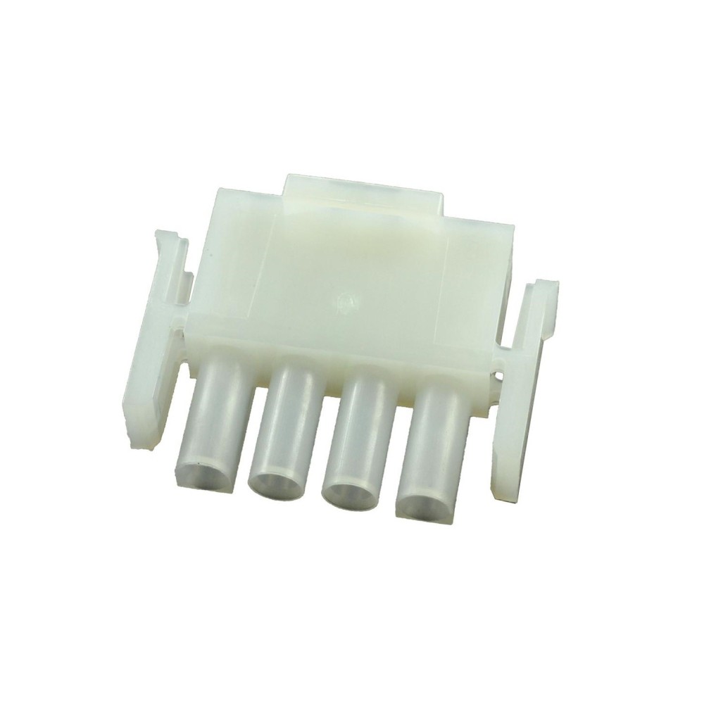 FICHA 4 PINOS FIO 6.35MM MACHO/FEMEA UNIVERSAL