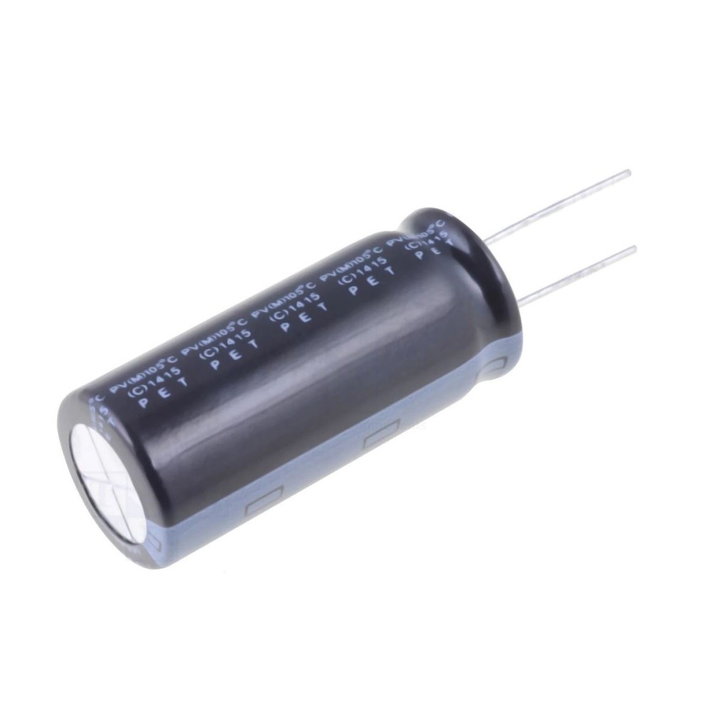 CONDENSADOR ELETROLITICO 100uF 450V VERTICAL