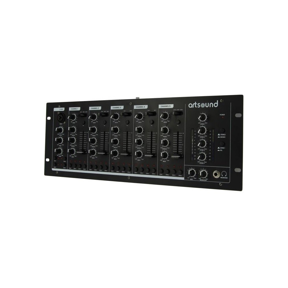 ARTSOUND MIKS6.4 MESA MISTURA 11LINE 3MIC 4ZONAS STEREO 19