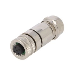 FICHA M12 5 PINOS FEMEA IP65