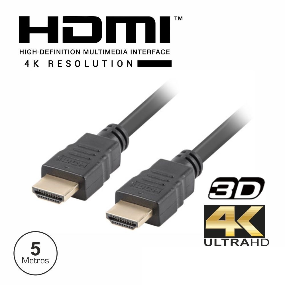 EXTENSAO HDMI MACHO MACHO 5MTS EXTENSAO HDMI MACHO MACHO 5MTS