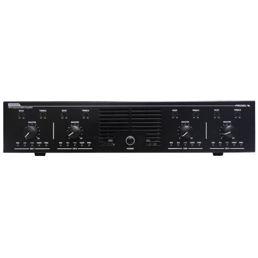 PROEL PA AUP4125S AMPLIFICADOR 4X 125W @100V