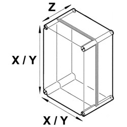CAIXA ABS UNIVERSAL 94x34x121mm IP54