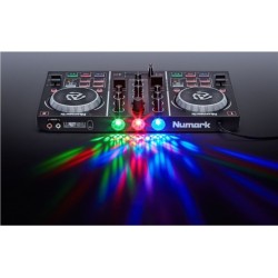 NUMARK PARTY MIX LIVE CONTROLADOR COM COLUNAS E LUZES LED