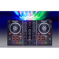 NUMARK PARTY MIX LIVE CONTROLADOR COM COLUNAS E LUZES LED