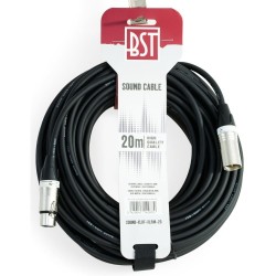 CABO AUDIO XLR FEMEA XLR MACHO BST 20MTS