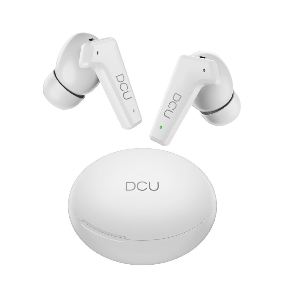 AURICULARES BLUETOOTH BRANCOS COM CANCELAMENTO RUIDO DCU
