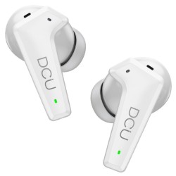 AURICULARES BLUETOOTH BRANCOS COM CANCELAMENTO RUIDO DCU