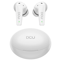 AURICULARES BLUETOOTH BRANCOS COM CANCELAMENTO RUIDO DCU