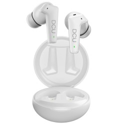 AURICULARES BLUETOOTH BRANCOS COM CANCELAMENTO RUIDO DCU