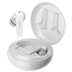 AURICULARES BLUETOOTH BRANCOS COM CANCELAMENTO RUIDO DCU