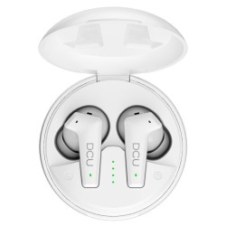AURICULARES BLUETOOTH BRANCOS COM CANCELAMENTO RUIDO DCU