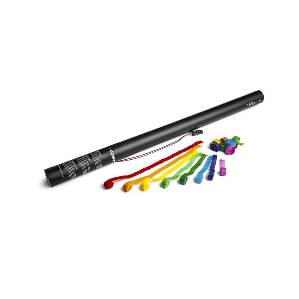 CANHAO ELETRICO 80CM SERPENTINAS STREAMERS MULTICOR