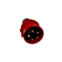 FICHA MACHO TRIFASICA 3P + T + N 400V 16A