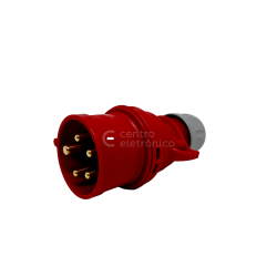FICHA MACHO TRIFASICA 3P + T + N 400V 16A