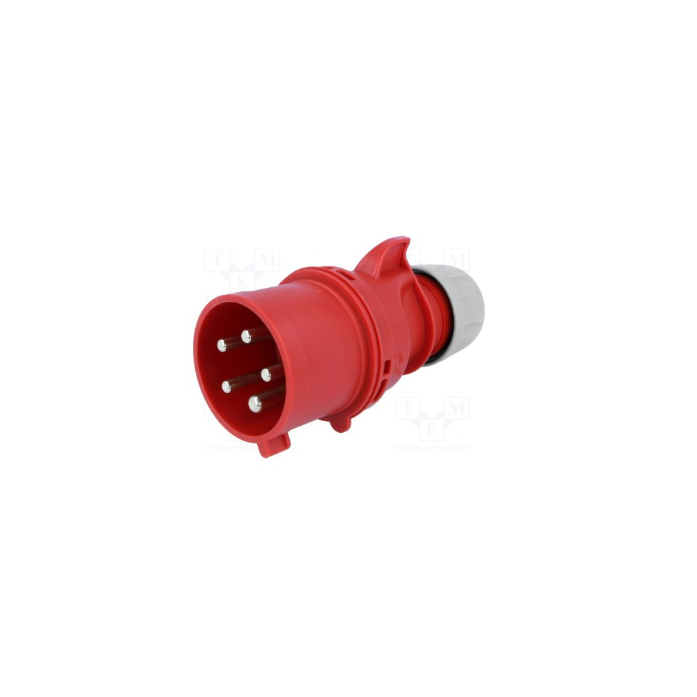 FICHA MACHO TRIFASICA 3P + T + N 400V 32A