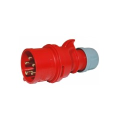 FICHA MACHO TRIFASICA 3P + T + N 400V 32A