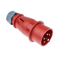 FICHA MACHO TRIFASICA 3P + T + N 400V 32A