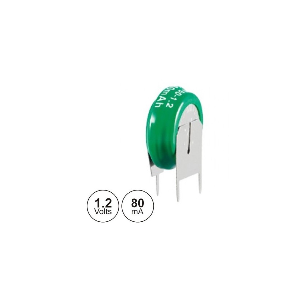 BATERIA NI-MH 1.2V 80mA COM TERMINAIS