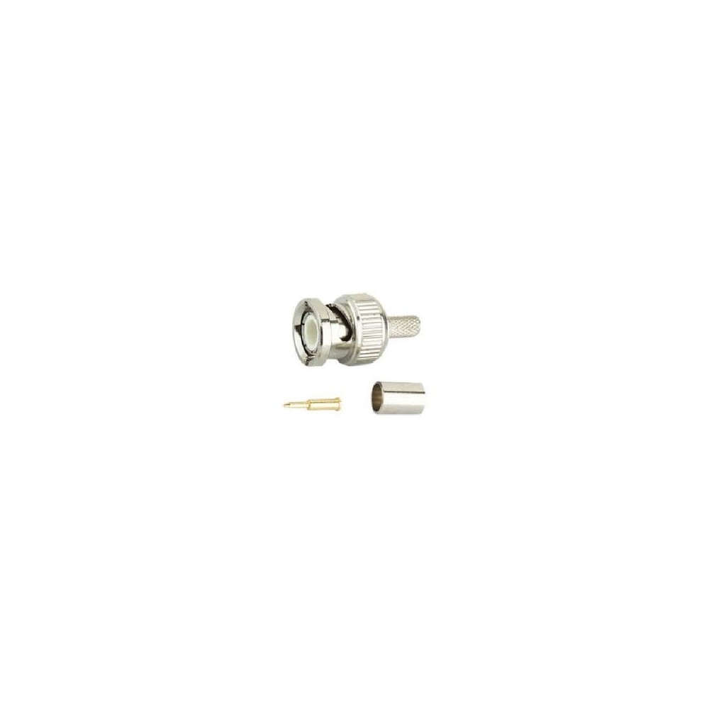 BNC MACHO CRAVAR P/ RG58 5.5mm