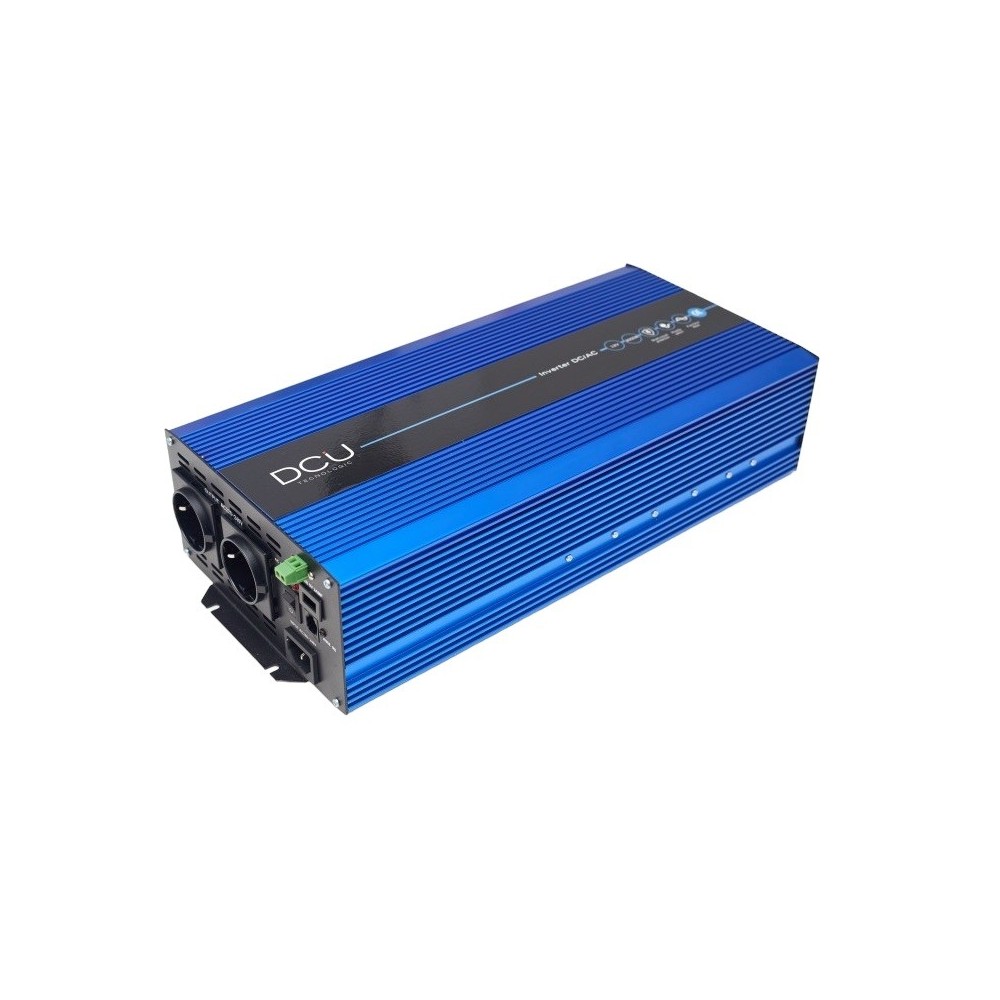 INVERSOR 24VDC/230VAC 3000W SENOIDAL PURA +USB + 2 SCHUKO