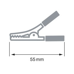 PINÇA CROCODILO ISOLADA VERMELHO