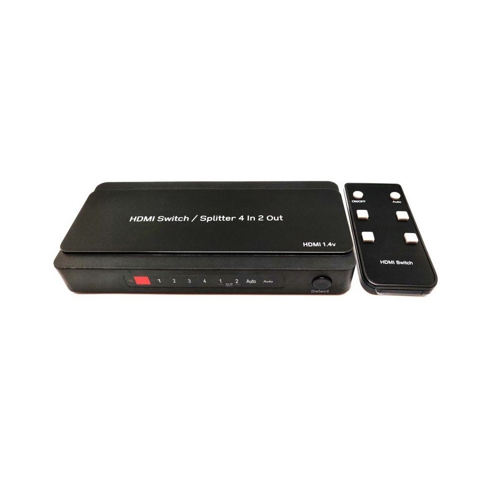 SPLITTER HDMI 4 ENTRADAS 2 SAIDAS 2 e 4K