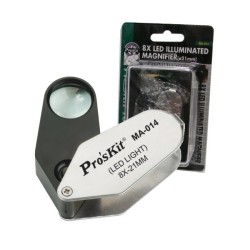 LUPA BOLSO 8X COM 1 LED PROSKIT